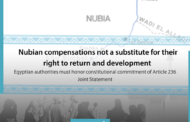Nubian compensations not a substitute for their  right to return and development