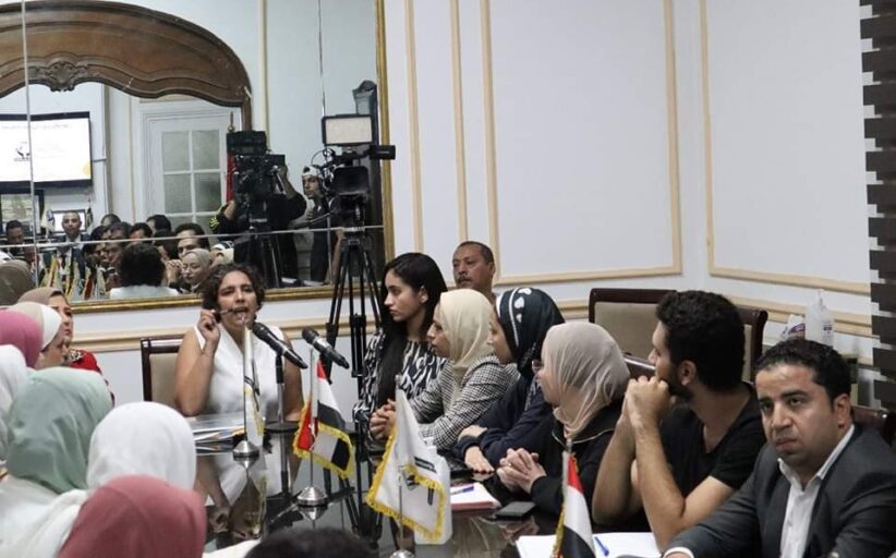 جانب من مشاركة الزميلة سارة الجوهري في ورشة عمل بعنوان معوقات : عمل المجتمع المدني ودوره فى مواجهة التحديات